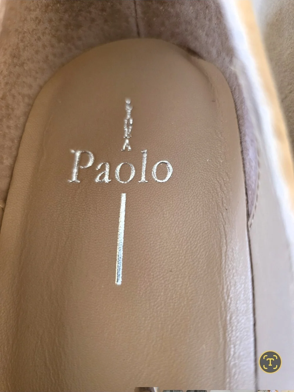 Paolo Marta Women's Beige Suede Wedge Sneakers with Ankle Strap